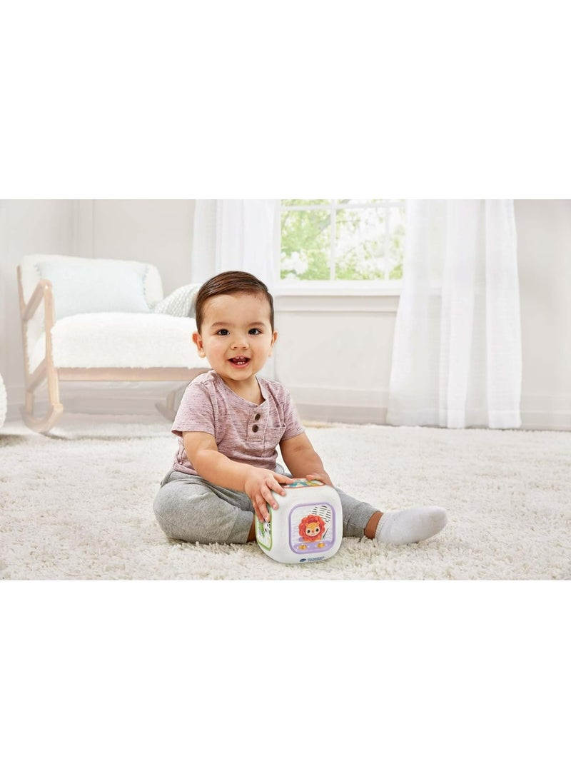 VTech Baby Sensory Sounds Musical Cube – Interactive Baby Toy with Nursery Rhymes, Classical Tunes & Textured Manipulatives | Teaches Animals & Instruments | For Ages 3–18 Months+ - Image 5
